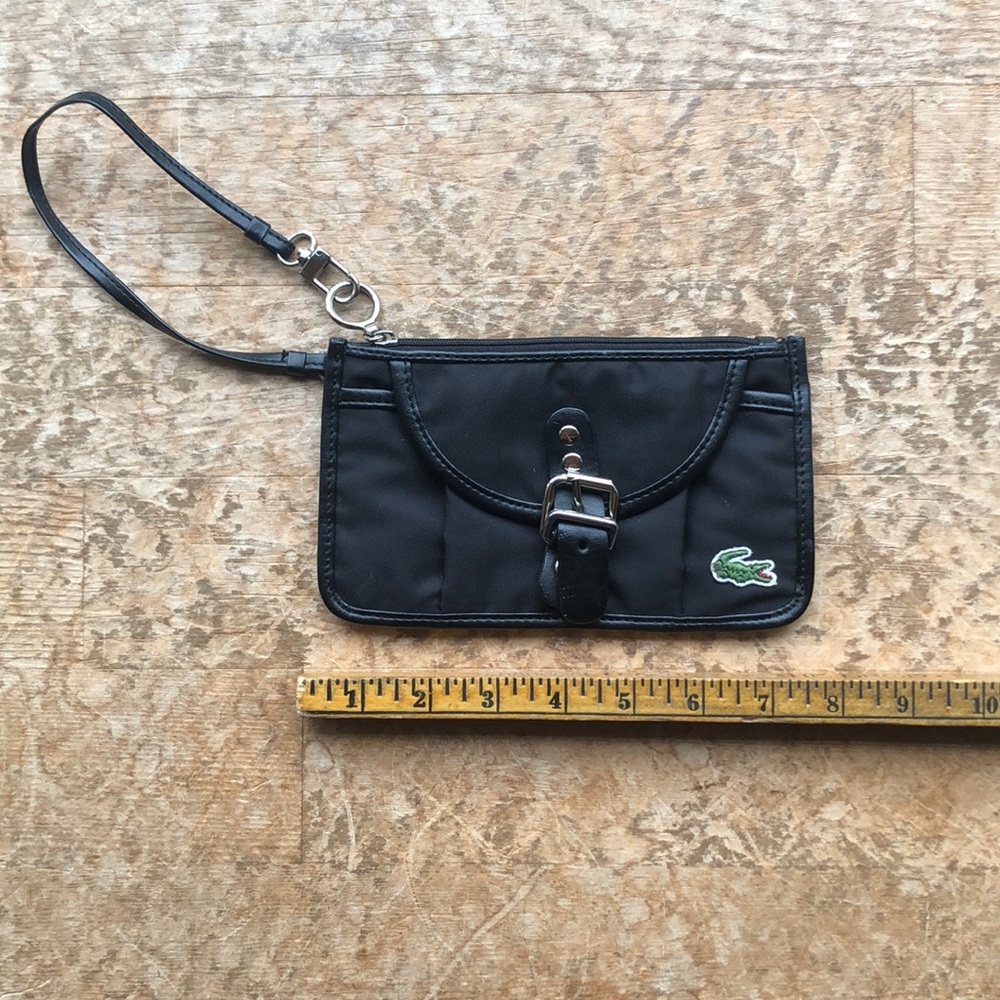 Midnight Black Lacoste Clutch